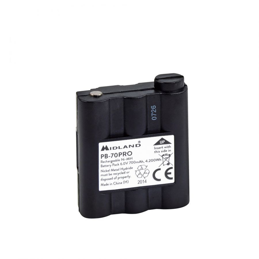 Batería Recargable Ni-MH 700mAh PB70 para Radio Midland XT70 PRO