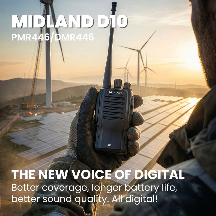 D10 - TRANSCEPTOR DMR CON BATERÍA DE 2600 MAH