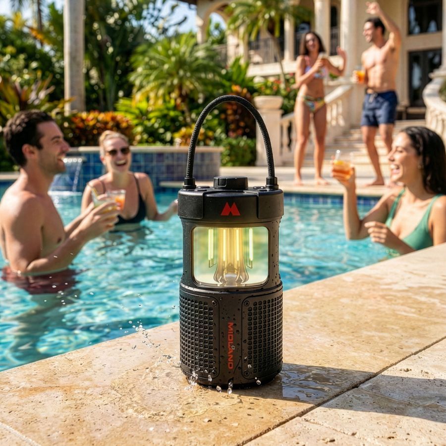ER LANTERN Linterna LED con altavoz Bluetooth