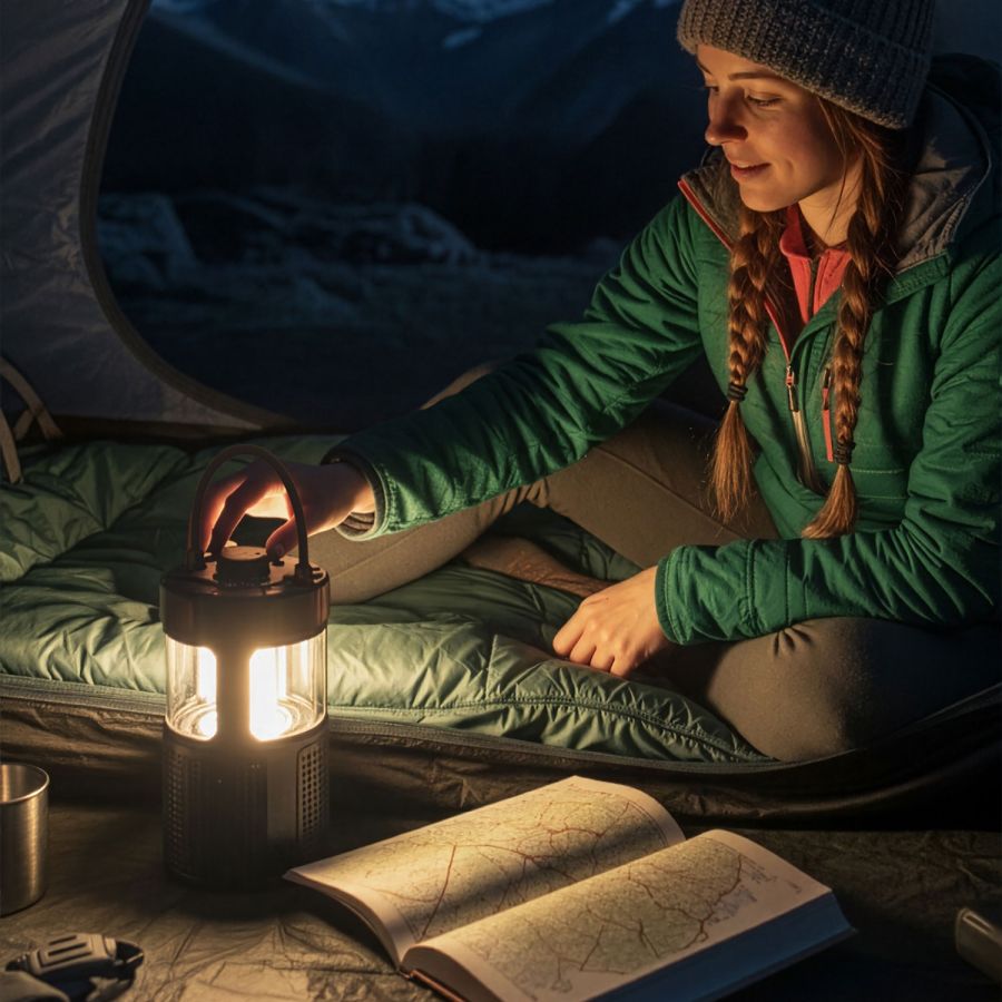 ER LANTERN Linterna LED con altavoz Bluetooth