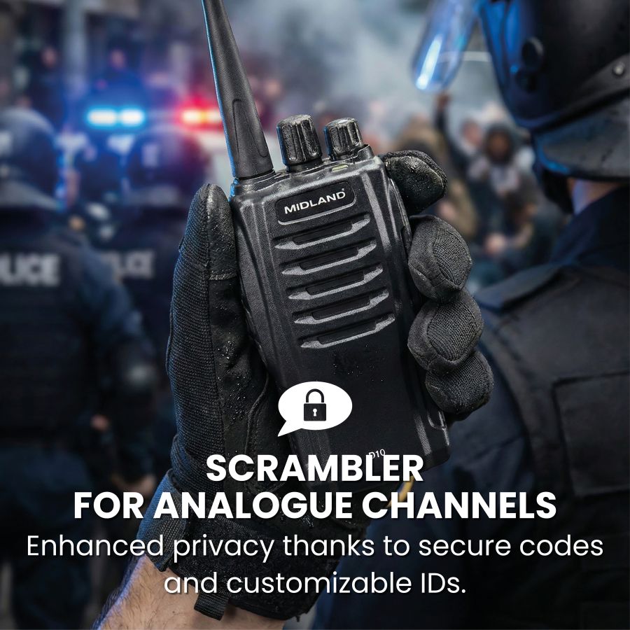 D10 - TRANSCEPTOR DMR CON BATERÍA DE 2600 MAH