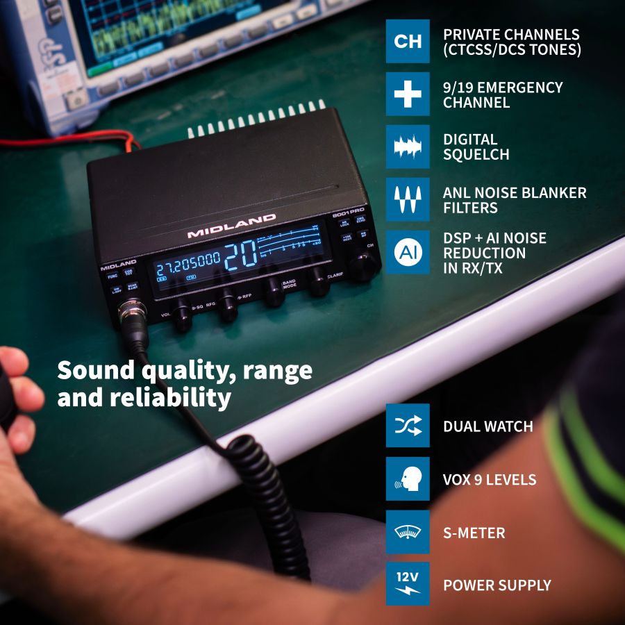 8001 PRO - Transceptor SSB
