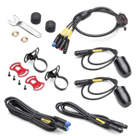 Kit de expansión Bikeplay Pro: 2 cámaras, cable y 2 TPMS
