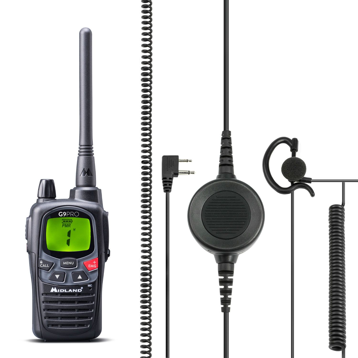G9 PRO negra y ABM Tactical