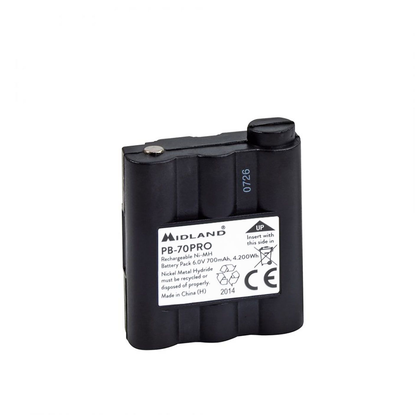 Batería Recargable Ni-MH 700mAh PB70 para Radio Midland XT70 PRO