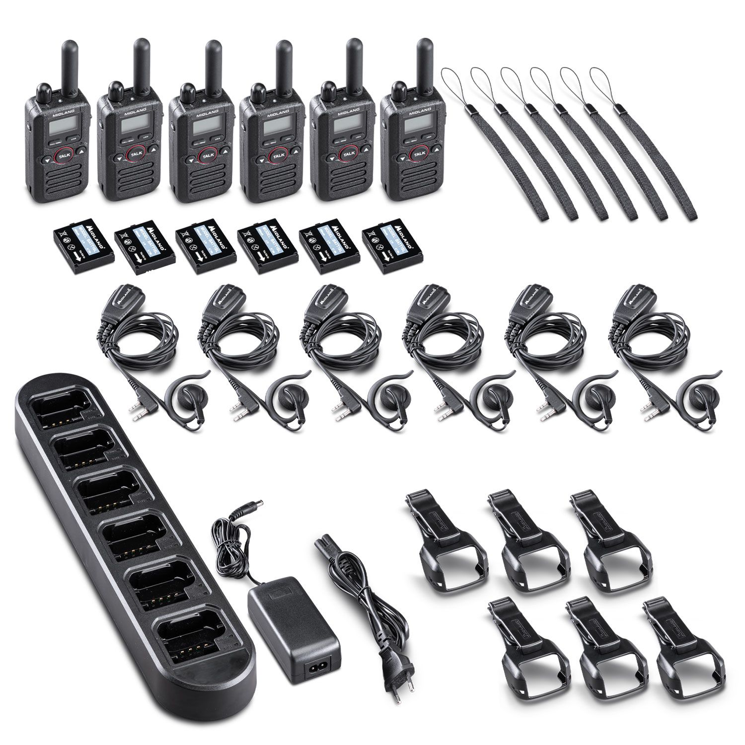 BR180 Pack de 6 radios
