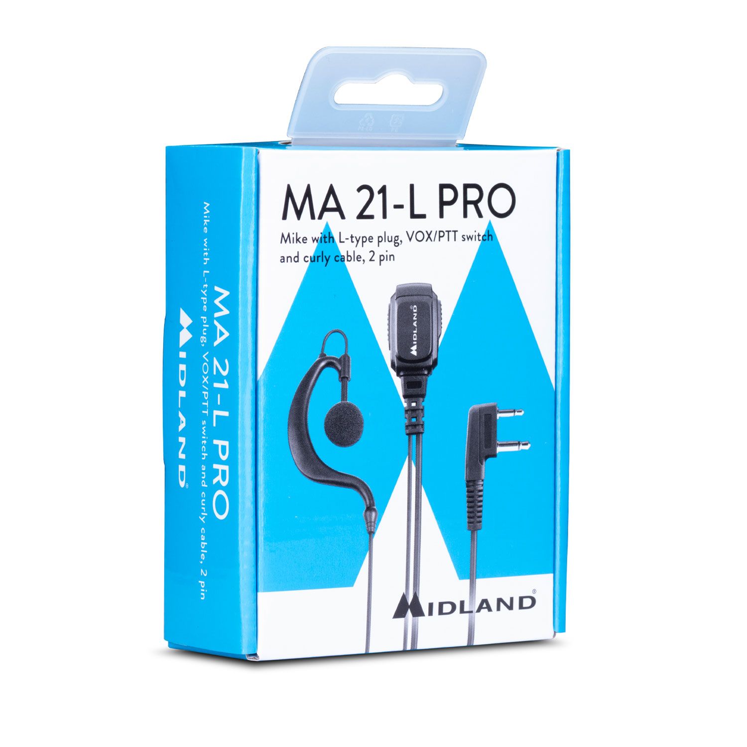 MA21 L Pro Micrófono 2 Pin Midland