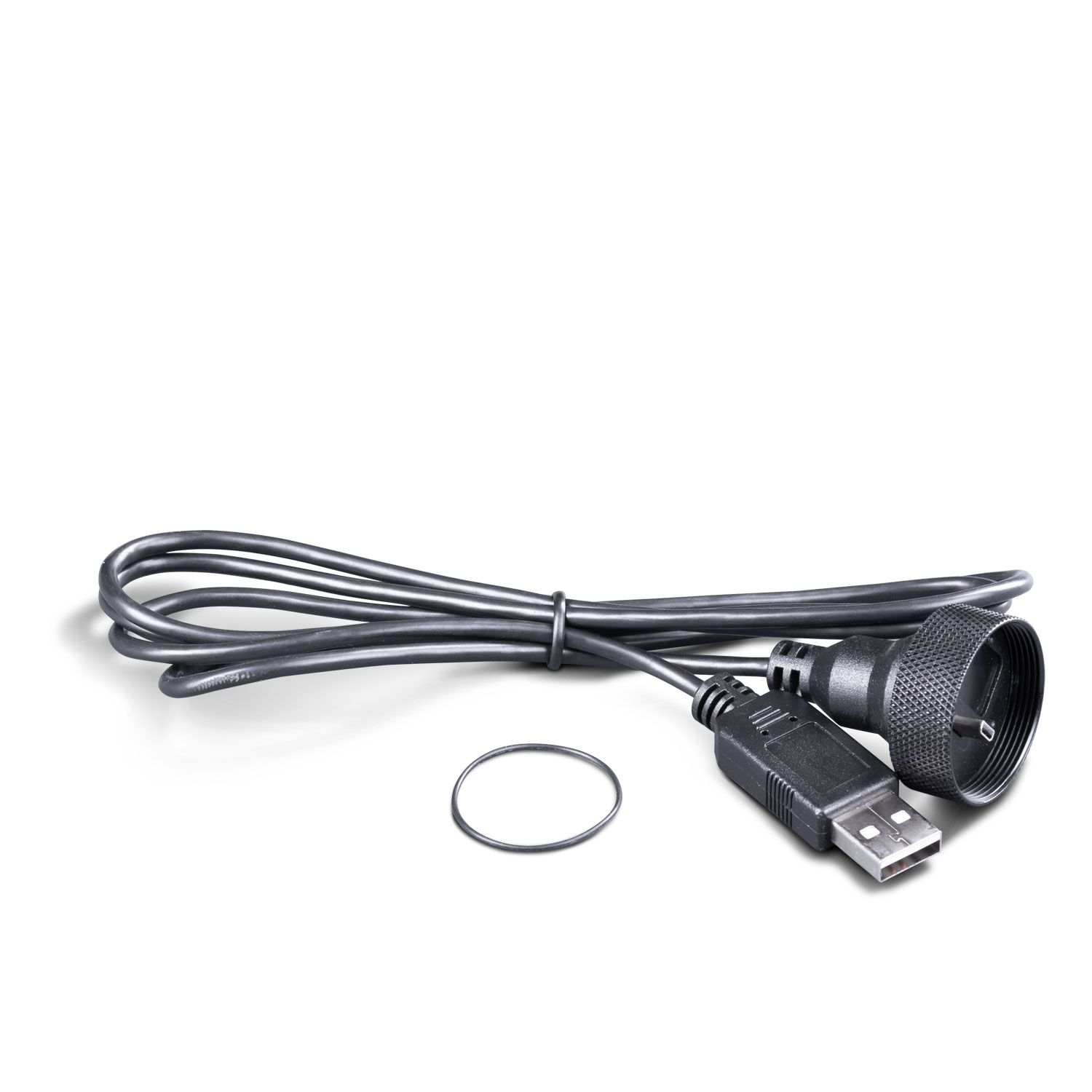 Cable USB resistente al agua y junta.