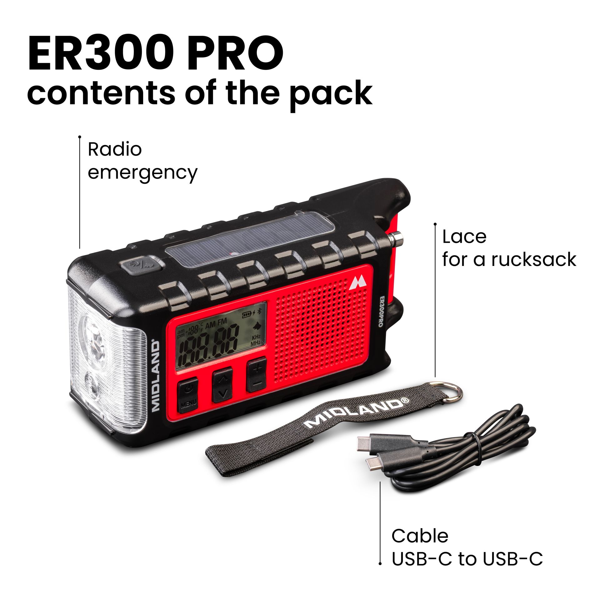 ER 300 Pro, la radio de emergencia Bluetooth