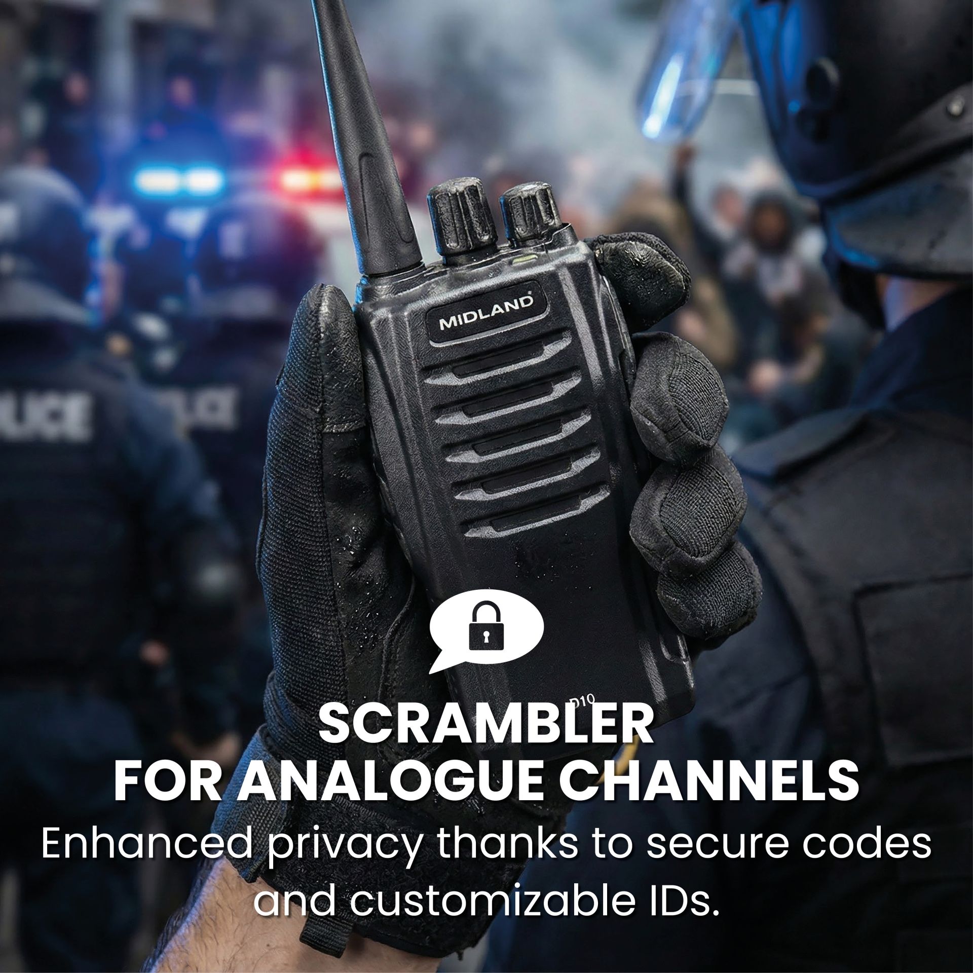 D10 - TRANSCEPTOR DMR CON BATERÍA DE 2600 MAH