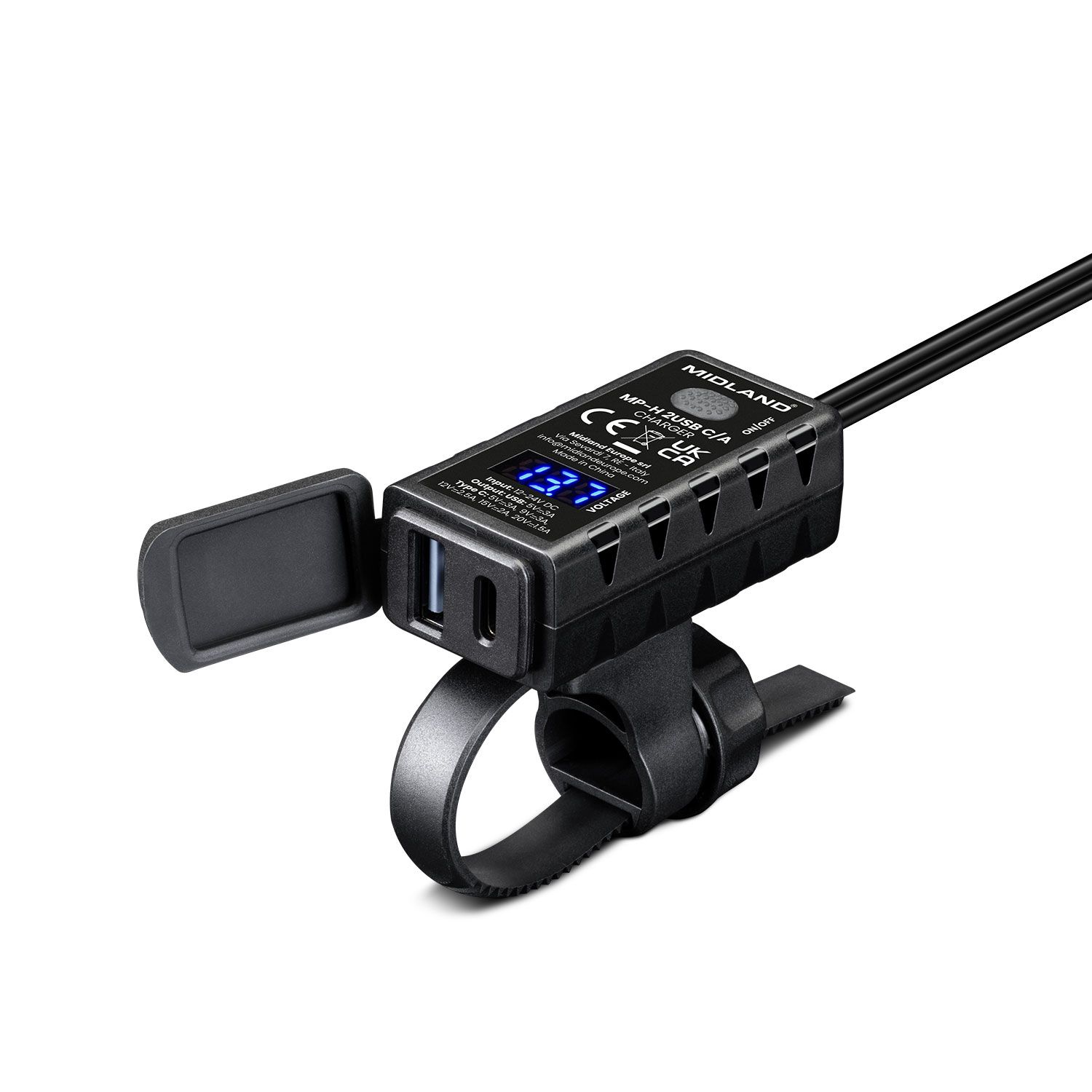 MP-H 2USB C/A - Cargador USB para moto