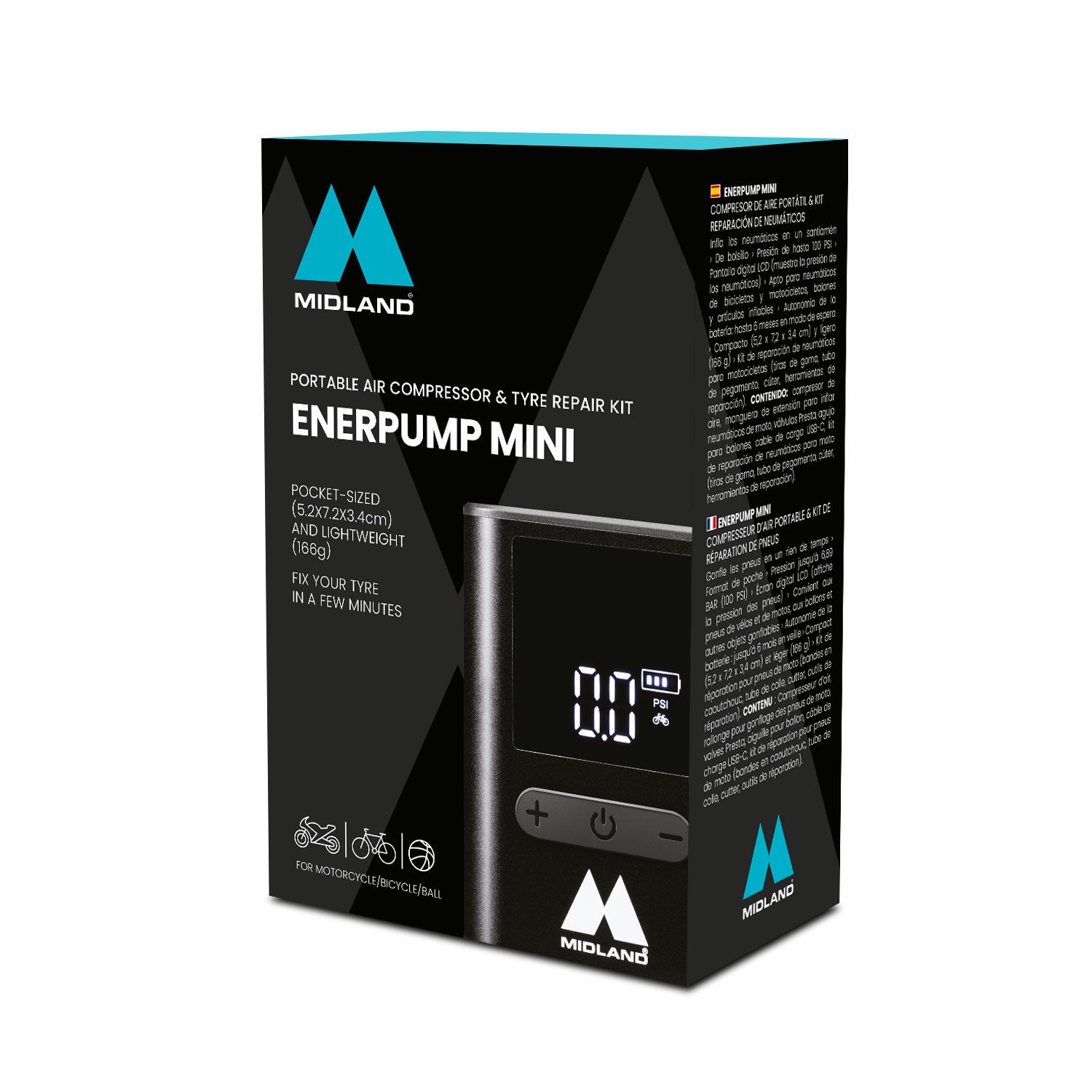 Enerpump Mini - Power bank con compresor de aire